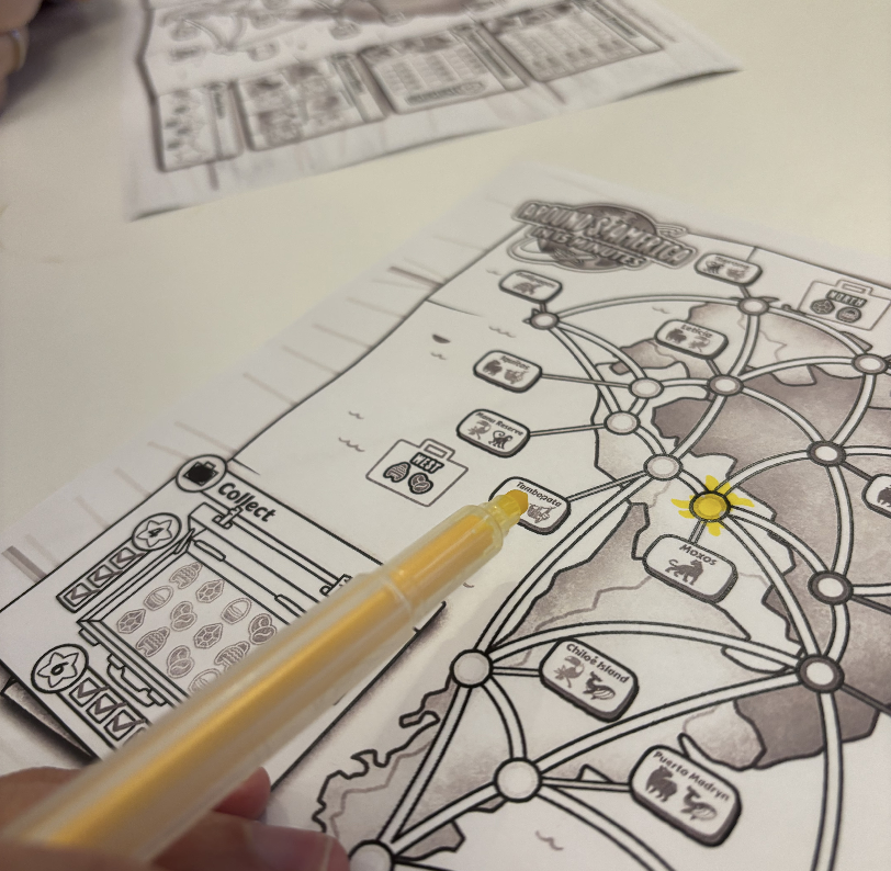 Around the World in 15 Minutes South America map gameplay