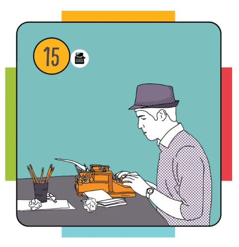 Producerek game components showing crew cards and influence tokens