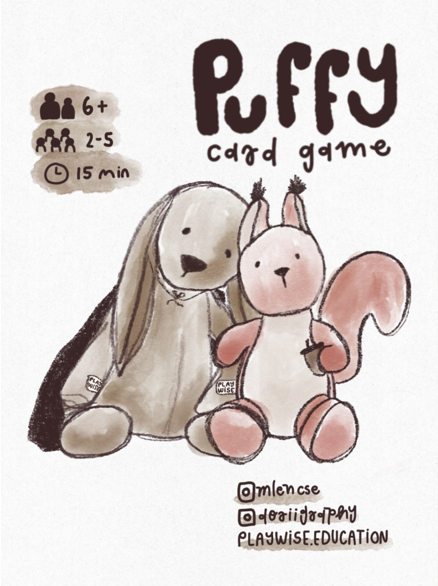 Puffy Card Game - adorable plush toy characters