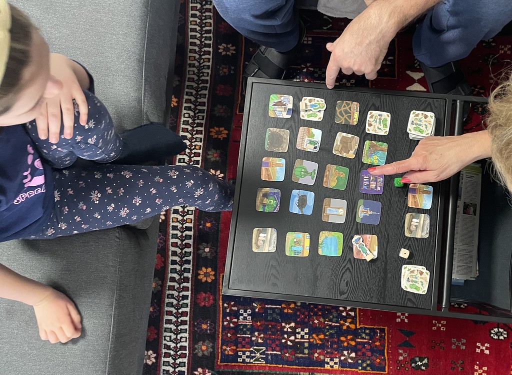 Game with a self-designed board game